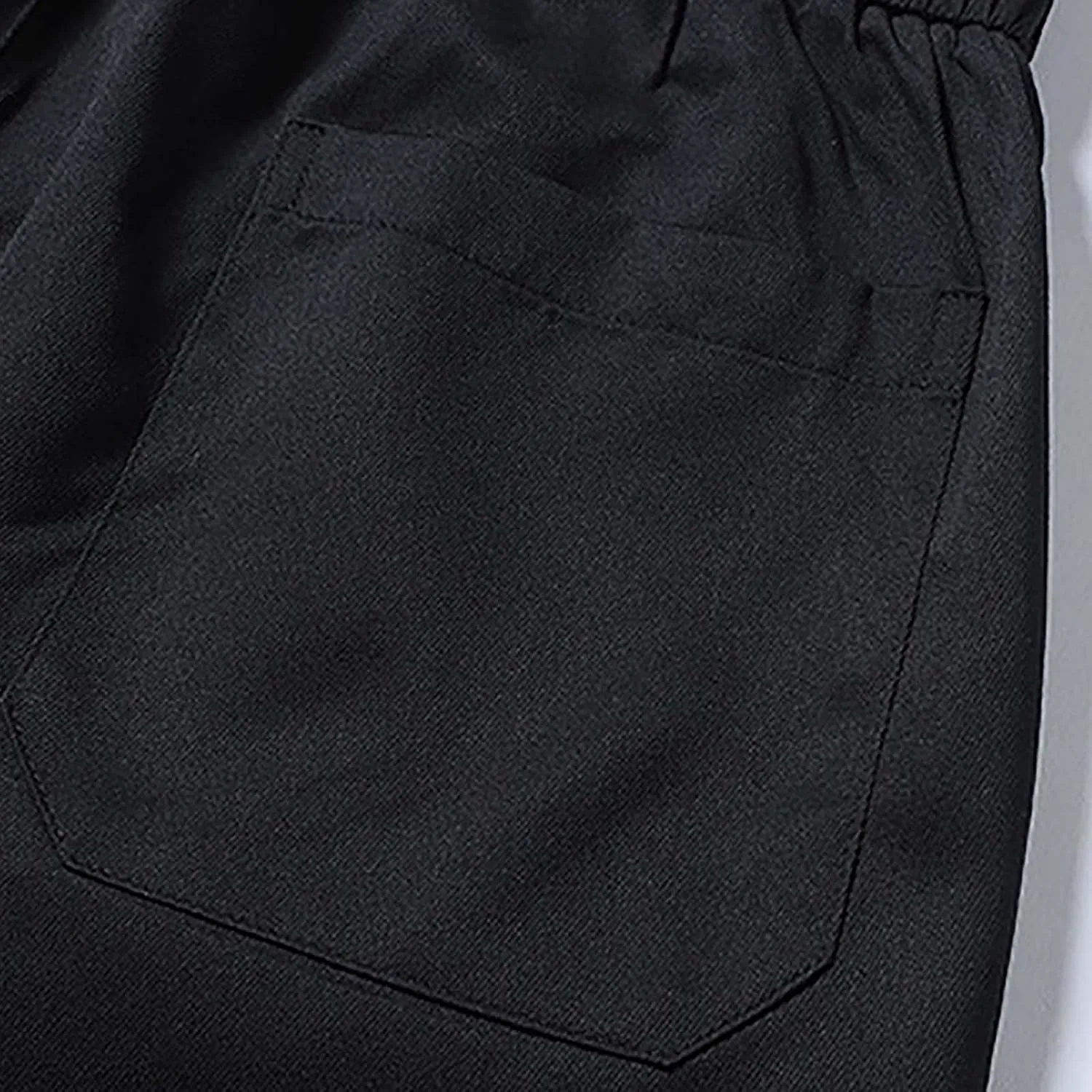 Sinzelimin Men's Cargo Shorts Fashion Multiple Pockets Lace up Elastic Waist Comfy Breathable Workwear Fishing Cropped Pants