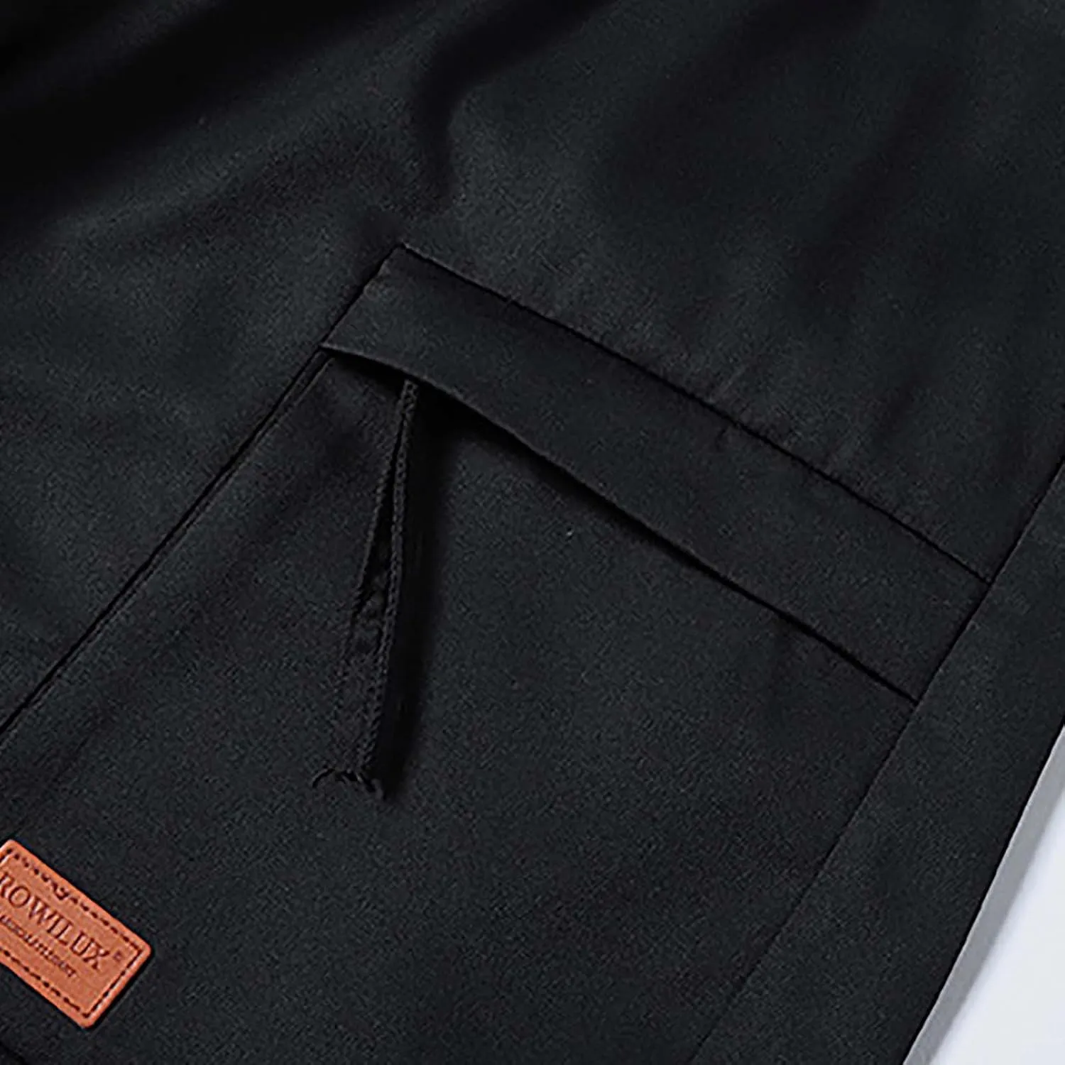 Sinzelimin Men's Cargo Shorts Fashion Multiple Pockets Lace up Elastic Waist Comfy Breathable Workwear Fishing Cropped Pants