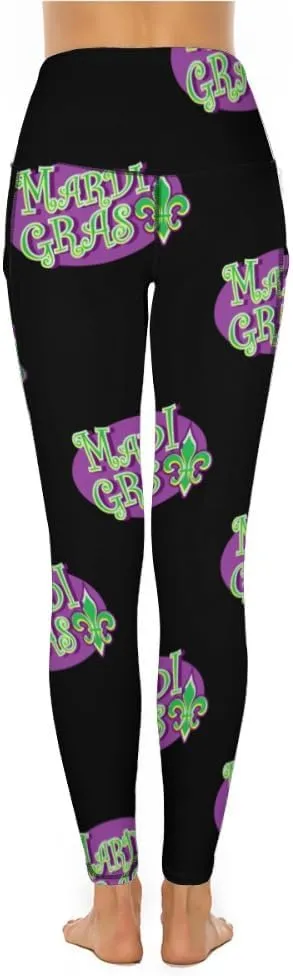 St Patrick Print Black Yoga Pants Tummy Control Yoga Pants Plus Size Leggings Resistance Athletic for Women Long