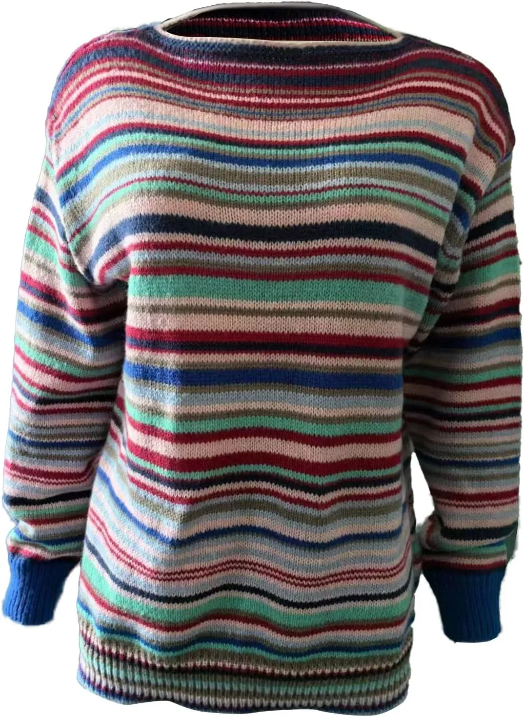 Sweater for Women Knitted Long Sleeve Sweater Tops Fair Isle Print Ugly Christmas Pullover Retro Crewneck Sweaters