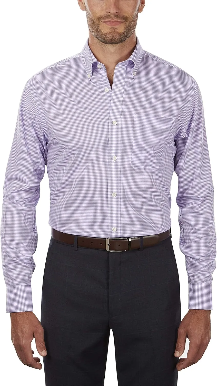 Tommy Hilfiger Men's Dress Shirt Regular Fit Non Iron Gingham