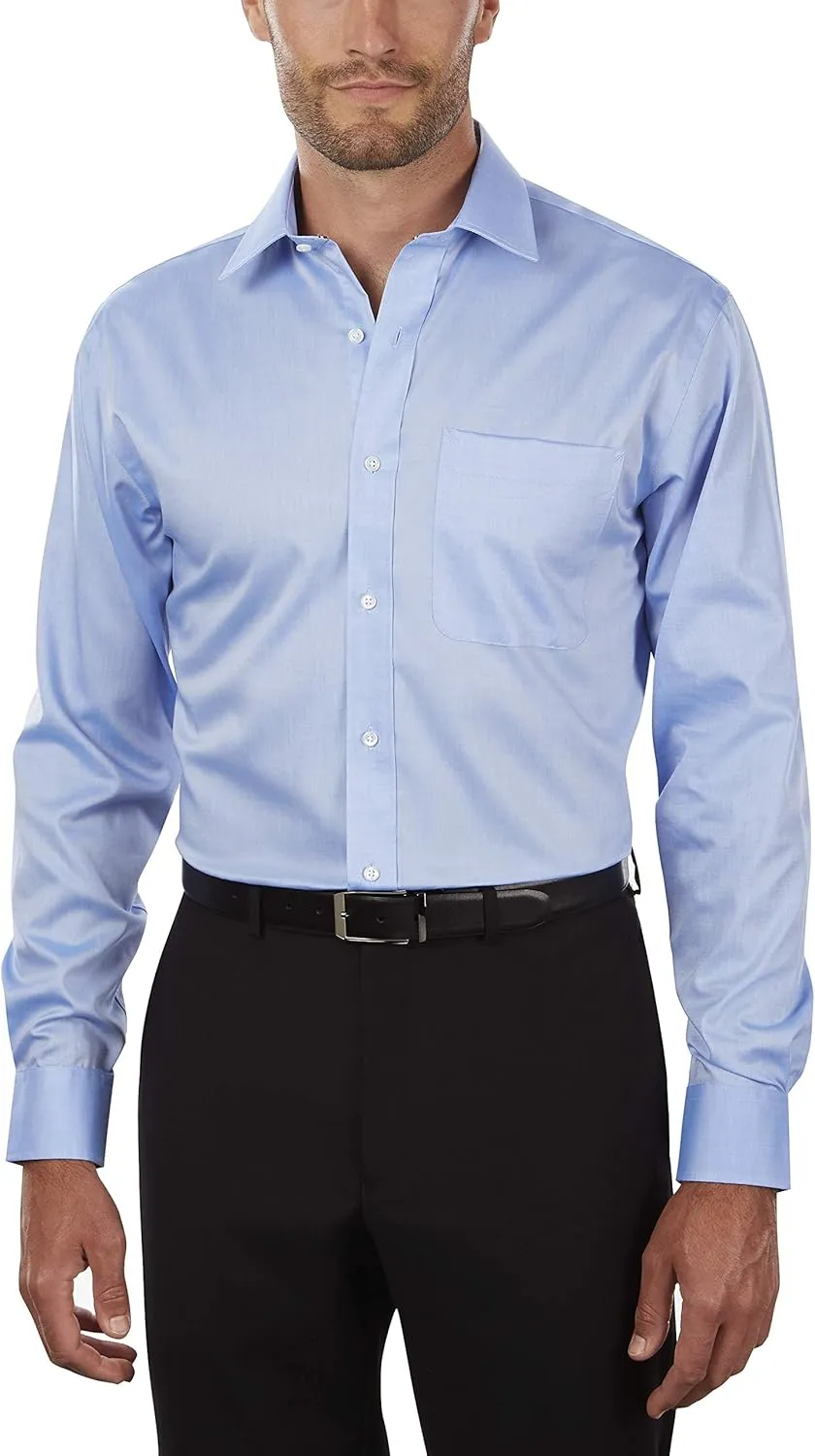 Tommy Hilfiger Men's Dress Shirt Regular Fit Non Iron Solid