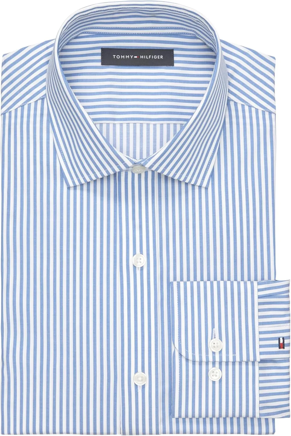 Tommy Hilfiger Men's Dress Shirt Slim Fit Essentials