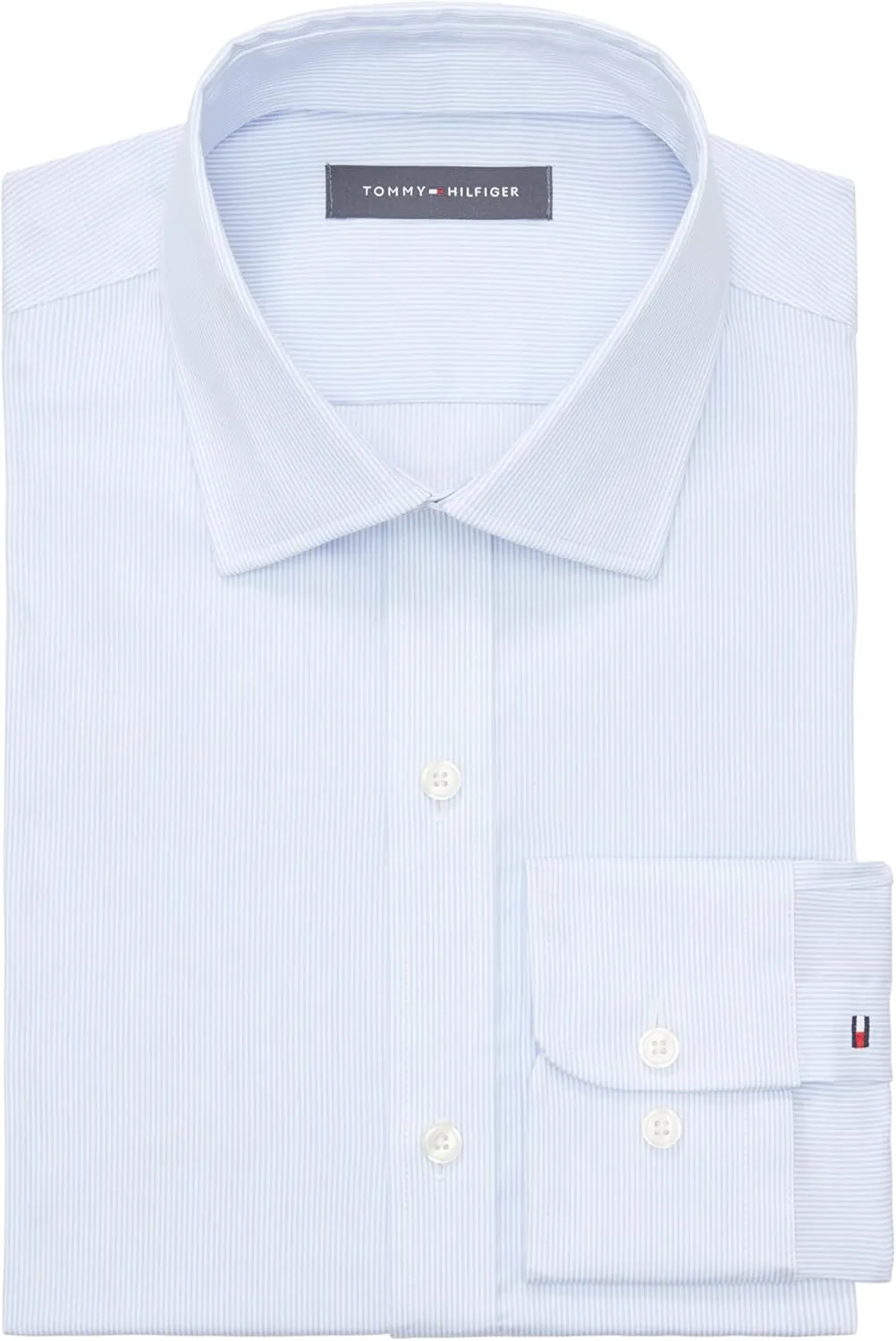 Tommy Hilfiger Men's Dress Shirt Slim Fit Essentials