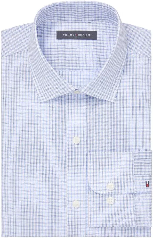Tommy Hilfiger Men's Dress Shirt Slim Fit Twill