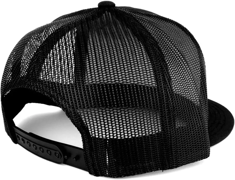 Trendy Apparel Shop Panama Flag 5 Panel Flatbill Trucker Mesh Snapback Cap