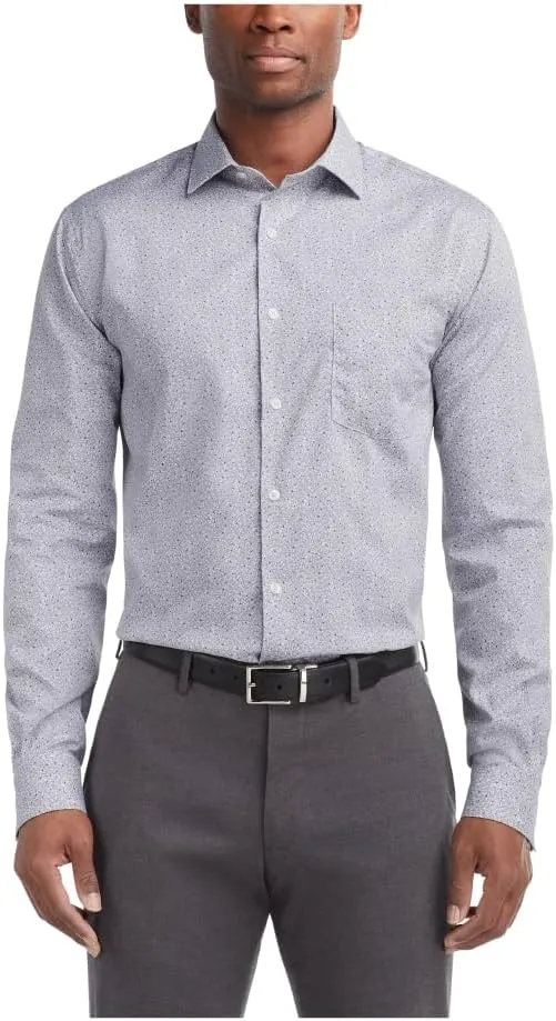 Van Heusen Men's Dress Shirt Regular Fit Stain Shield Stretch