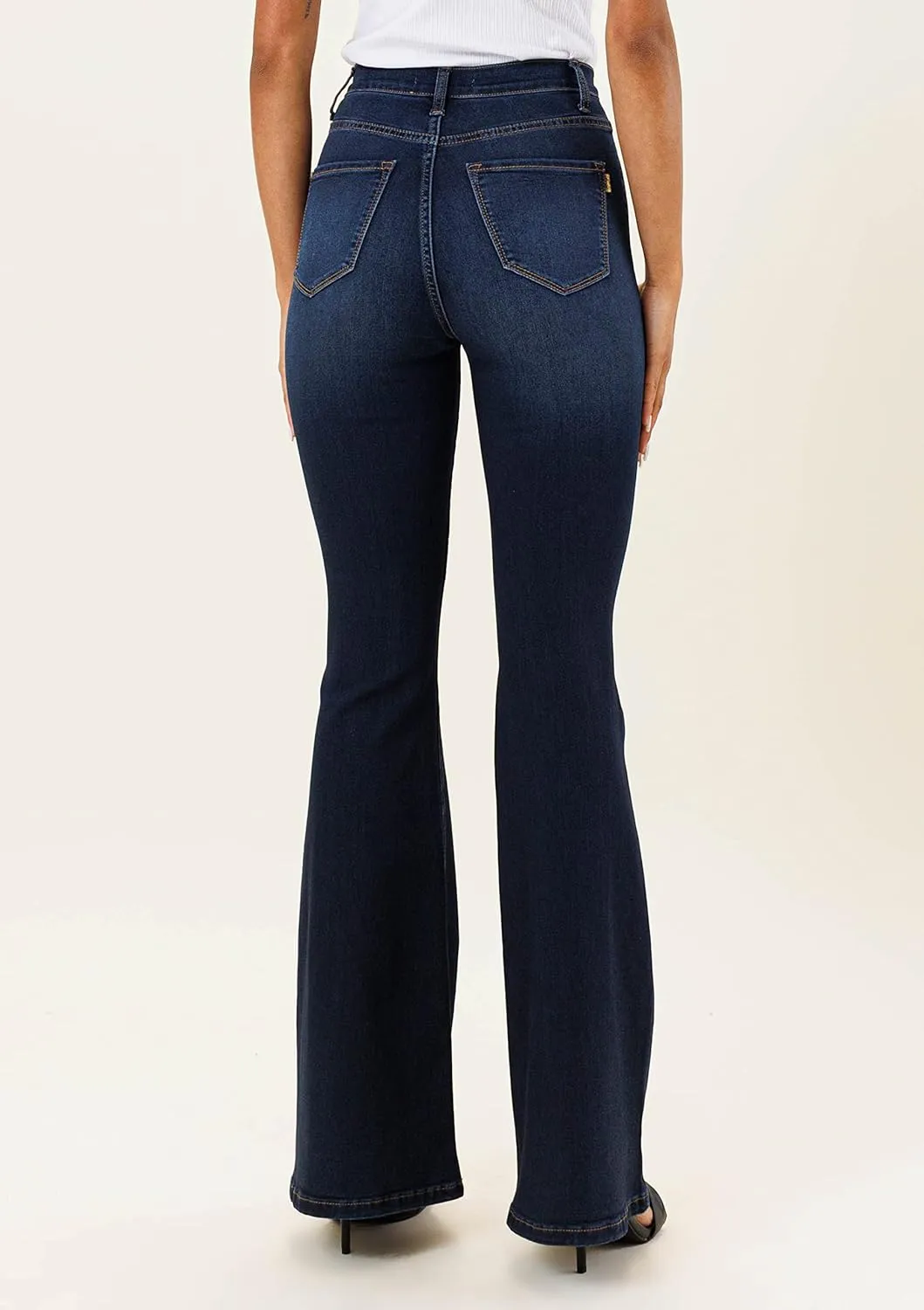 Vibrant M.I.U. Women’s Flare Jeans – High Waisted Bell Bottom Casual Denim Classic Flared Pants with Pockets