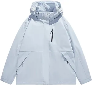 Vsadsau Korean Hooded Jacket Men‘S Bomber Jacket Streetwear Loose Cargo Jacket Men Casual Jacket