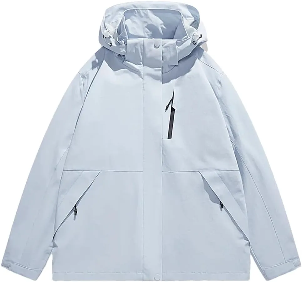 Vsadsau Korean Hooded Jacket Men‘S Bomber Jacket Streetwear Loose Cargo Jacket Men Casual Jacket