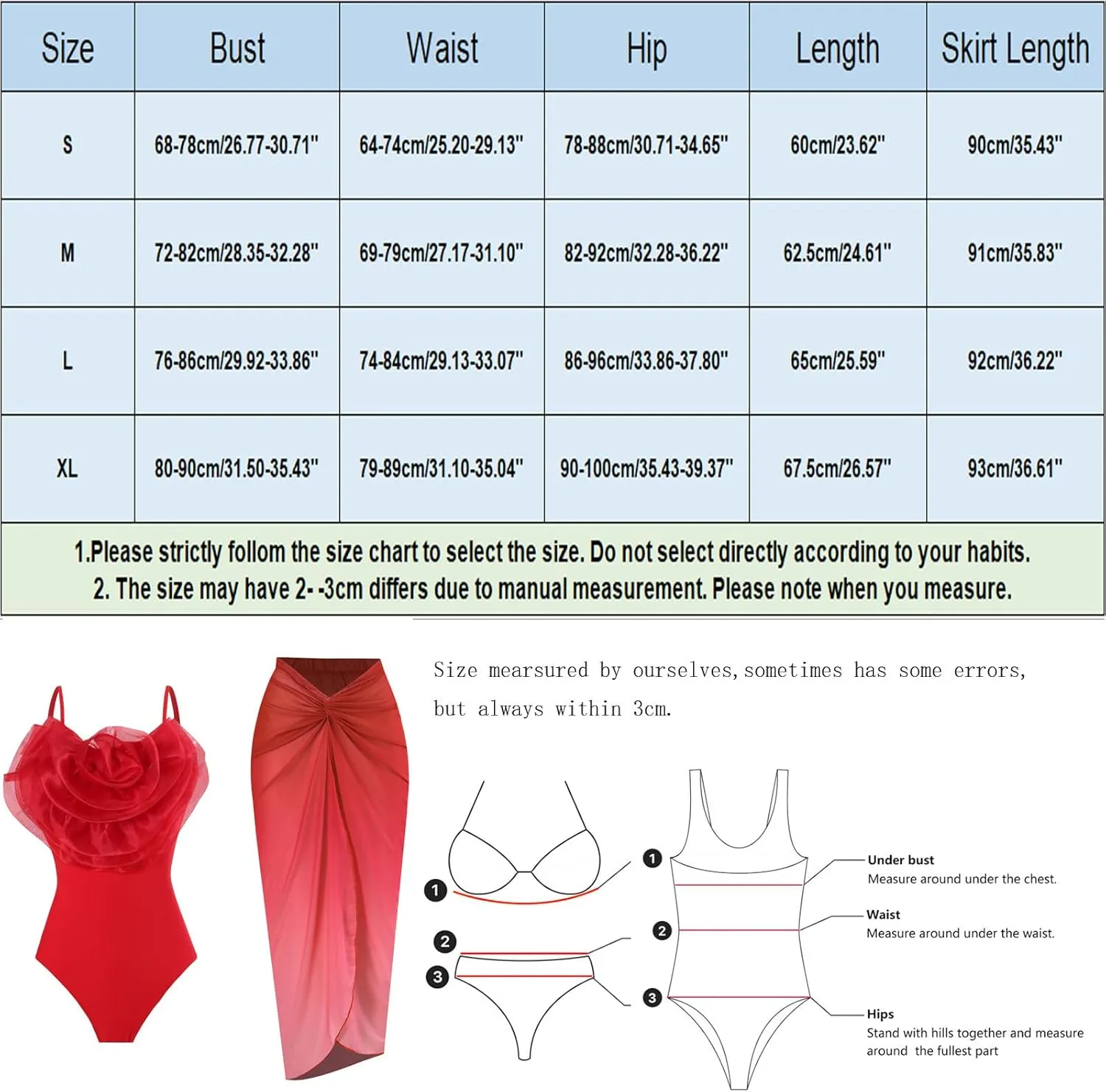 Women Big Flowers 1Piece Swimwear 1 Piece Cover UP Two Piece Vintage Print Swimsuit Monokini High Waist Thong