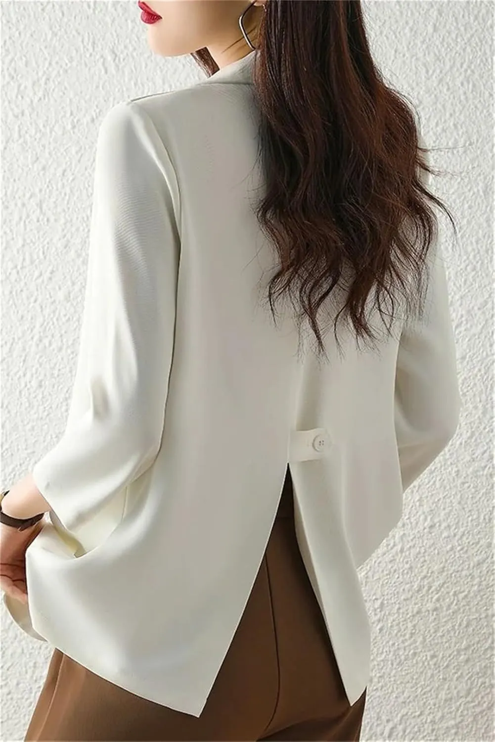 Women Blazer Office Ladies Classy Suit Jacket Workwear Outerwear
