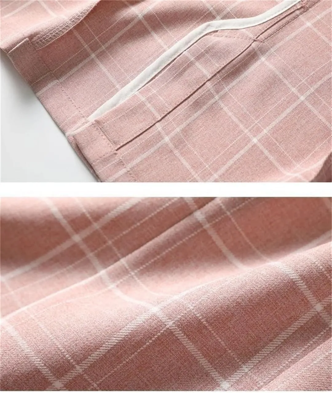 Women Casual Plaid Blazer Summer Business Work Coat Office Ladies Suit Jacket