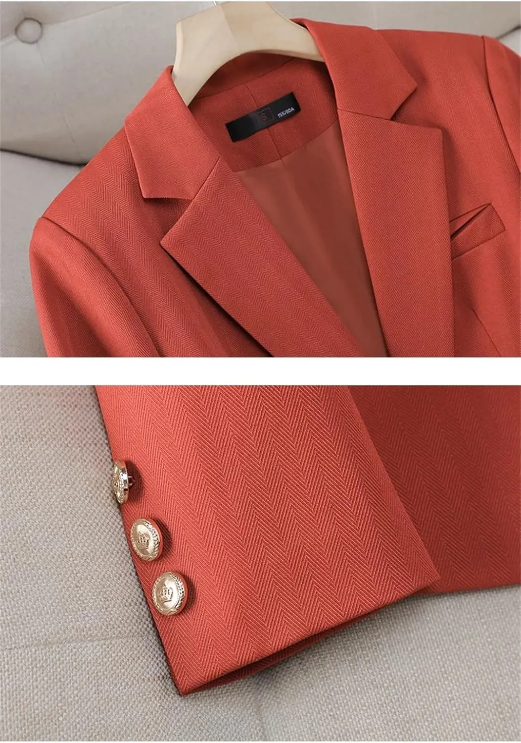Women Formal Blazer Jackets Office Ladies Slim Business Work Wear Uniform Outerwear