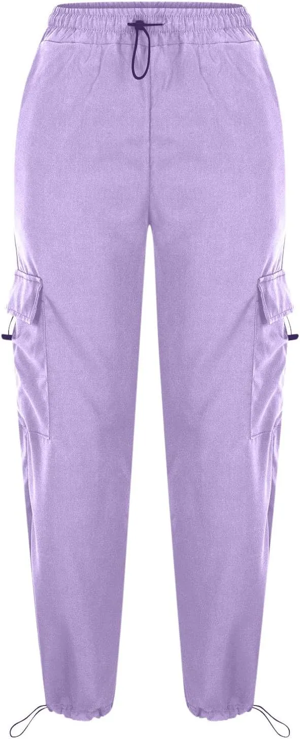 Women Retro Cargo Pants Baggy Y2k Multi Pockets High Waist Loose Straight Leg Joggers Pant Vintage Aesthetic Trousers