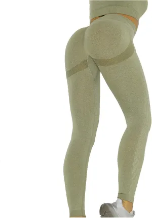 Women Seamless Leggings Smile Contour High Waist Non See Through Workout Athletic Running Yoga Pants