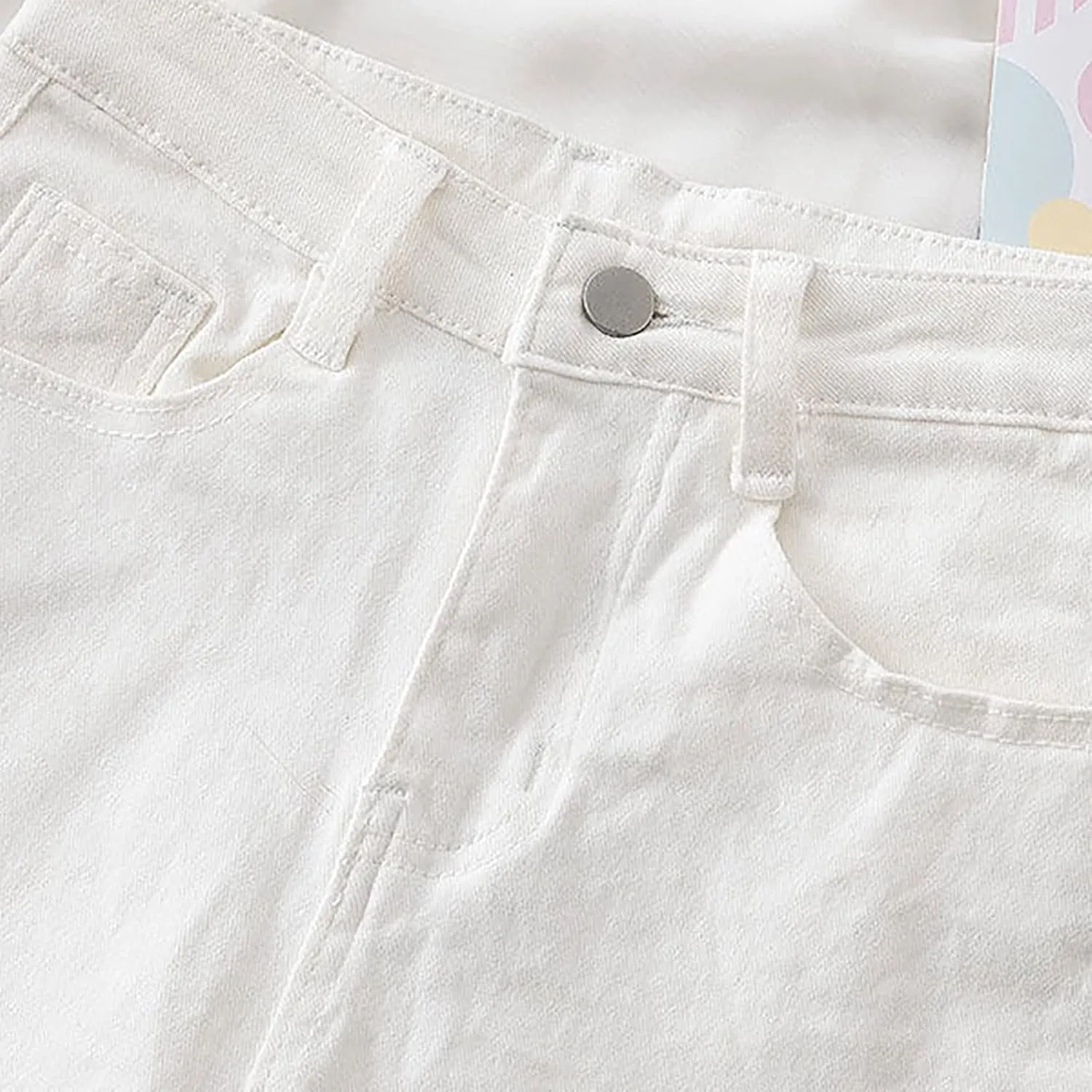Women's A Line Wide-Leg Jean Shorts High Waisted Baggy Folded Hem Denim Shorts Comfy Loose Summer Beach Casual Short