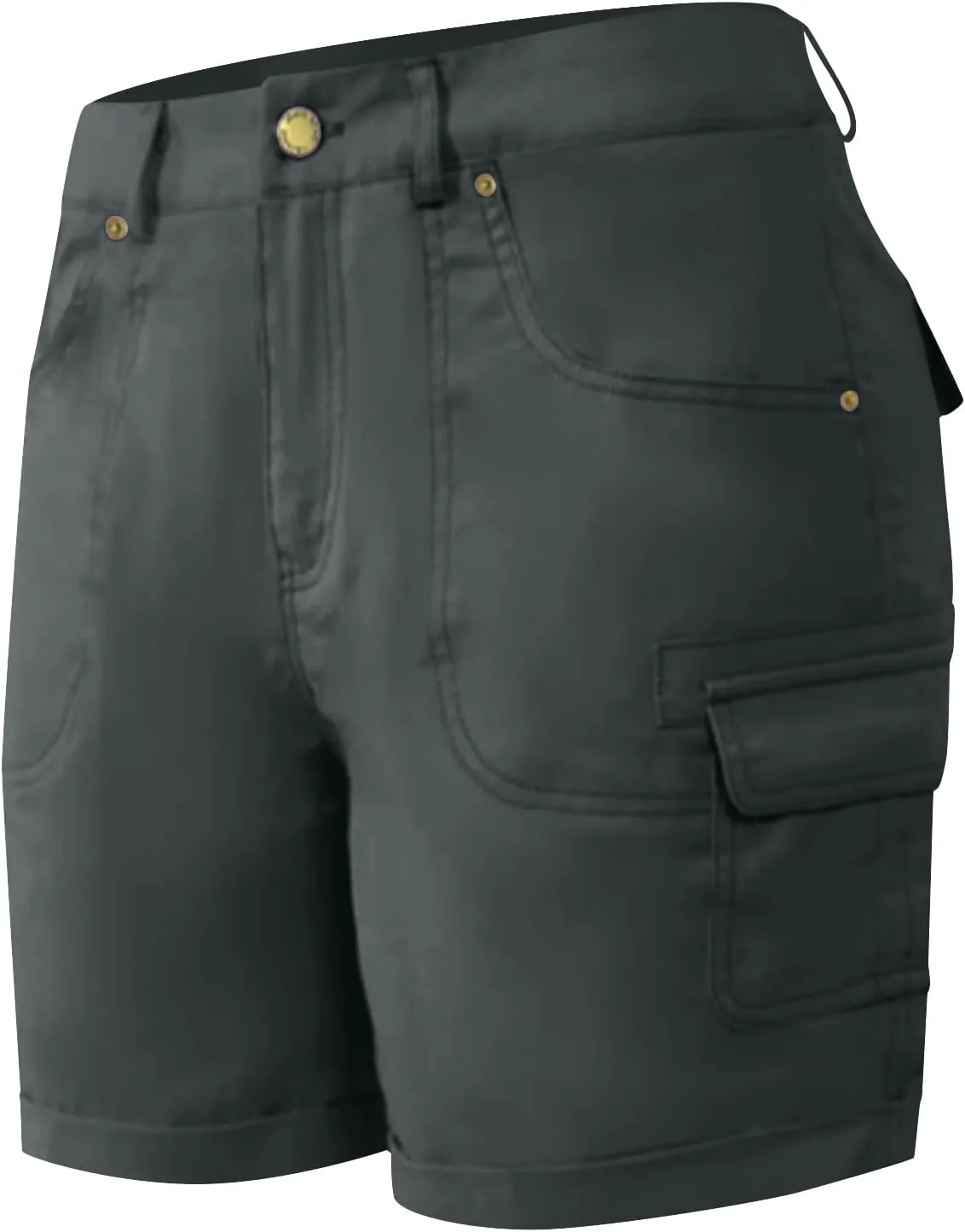 Womens Baggy Cargo Shorts Summer Casual Stretch Jeans Drawstring Beach Loost Fit Chino Shorts with Pockets