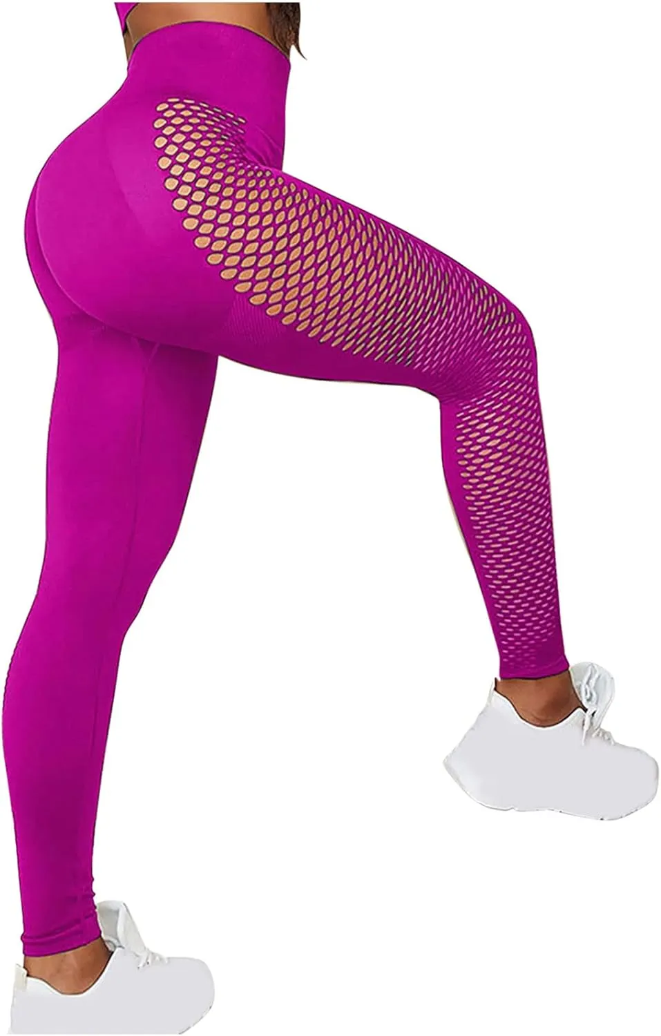 Womens Butt Lift Leggings Workout Yoga Pants Ruched Booty High Waist Seamless Leggings Elastic Compression Tights