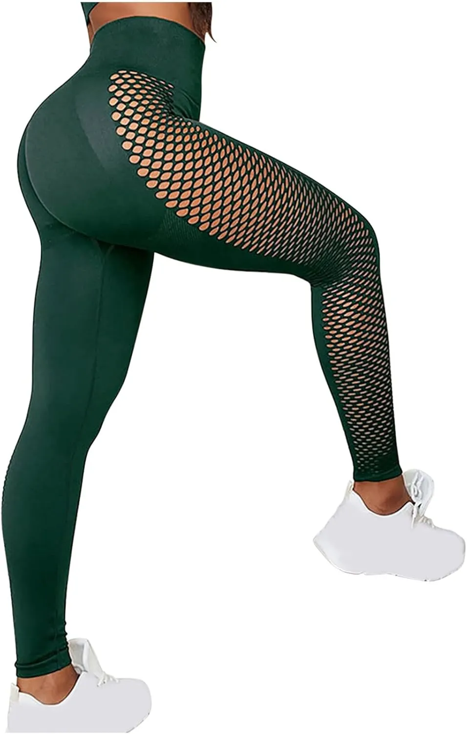 Womens Butt Lift Leggings Workout Yoga Pants Ruched Booty High Waist Seamless Leggings Elastic Compression Tights