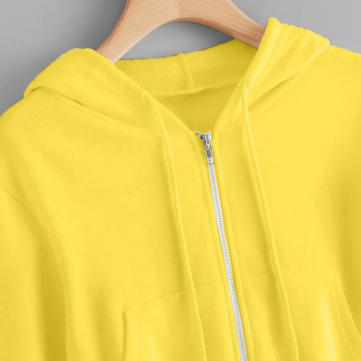 Womens Cropped Hoodie Zip Up Hoodies Jackets Zipper Long Sleeve Sweatshirts Fall Trendy 2024 Y2K Fashion Clothes