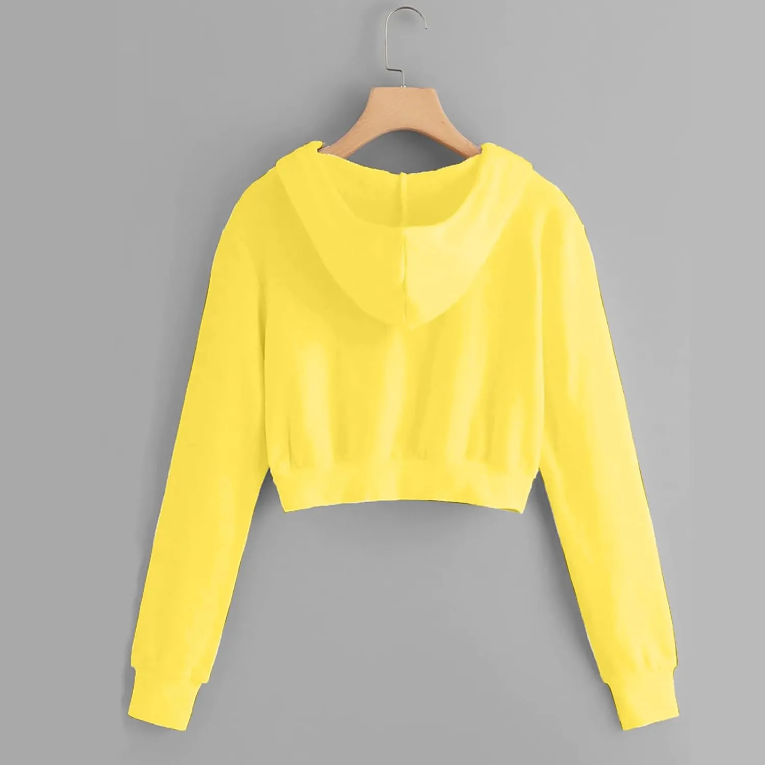 Womens Cropped Hoodie Zip Up Hoodies Jackets Zipper Long Sleeve Sweatshirts Fall Trendy 2024 Y2K Fashion Clothes