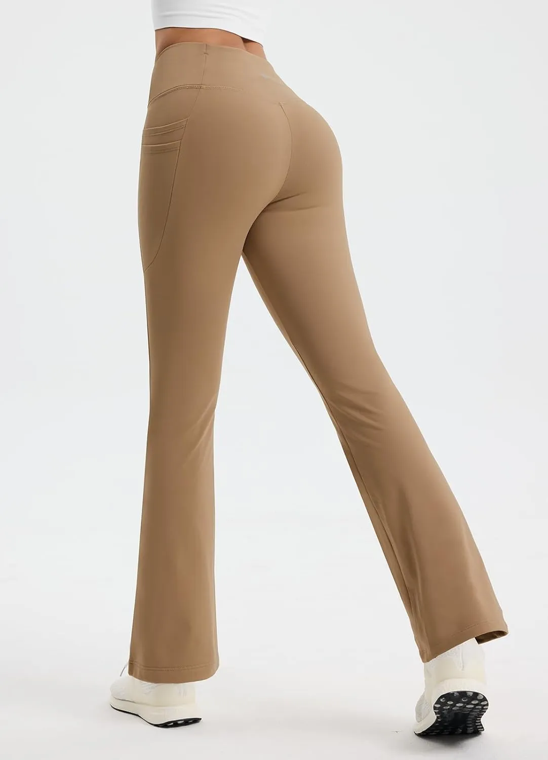 Women's Fleece Lined Pants Straight Leg Thermal Sweatpants Water Resistant Hiking Yoga Dress Pants Flare Leggings