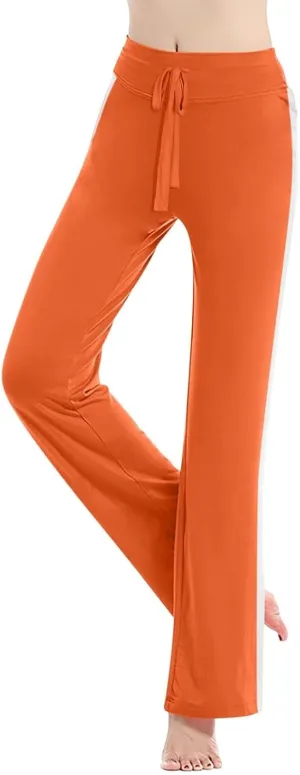 Women's High Waist Bootcut Yoga Pants Sports Running Yoga Athletic Pants Fashion Soft Yoga Pants with Pockets for