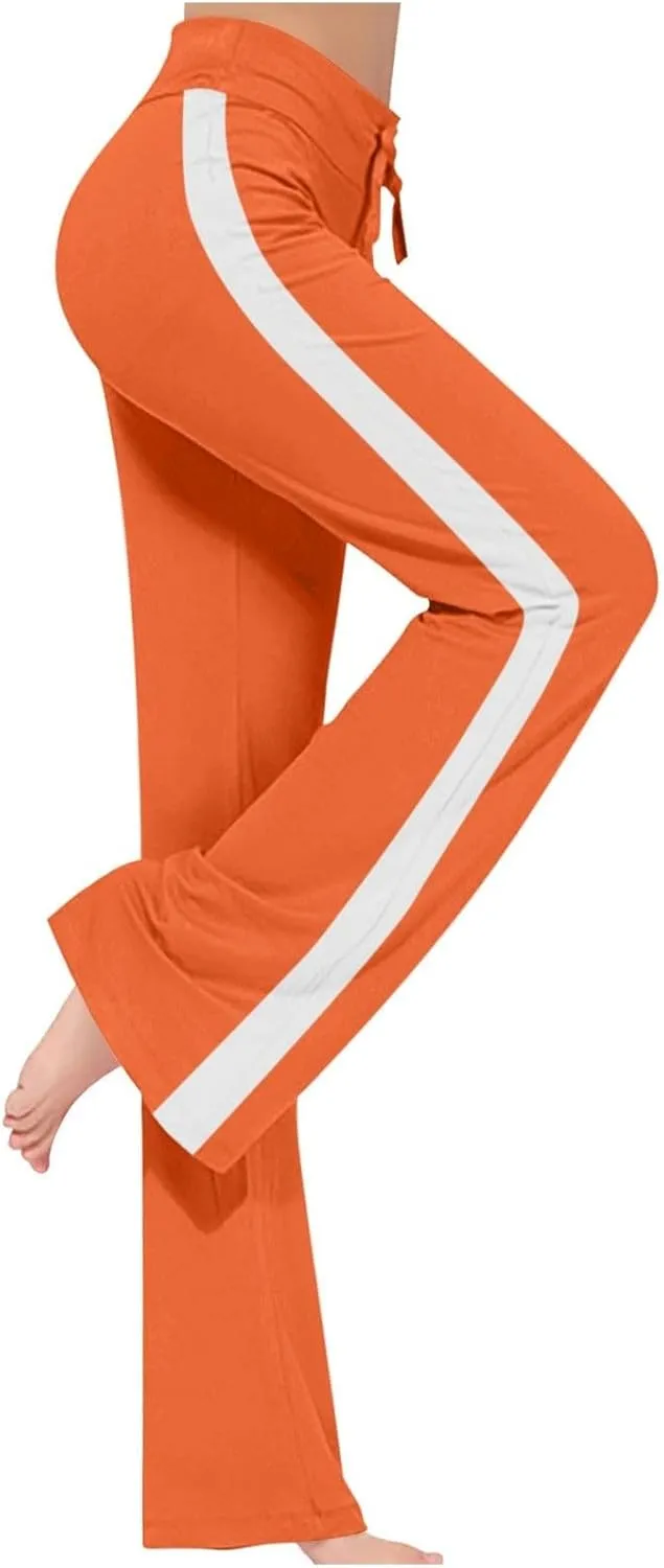 Women's High Waist Bootcut Yoga Pants Sports Running Yoga Athletic Pants Fashion Soft Yoga Pants with Pockets for