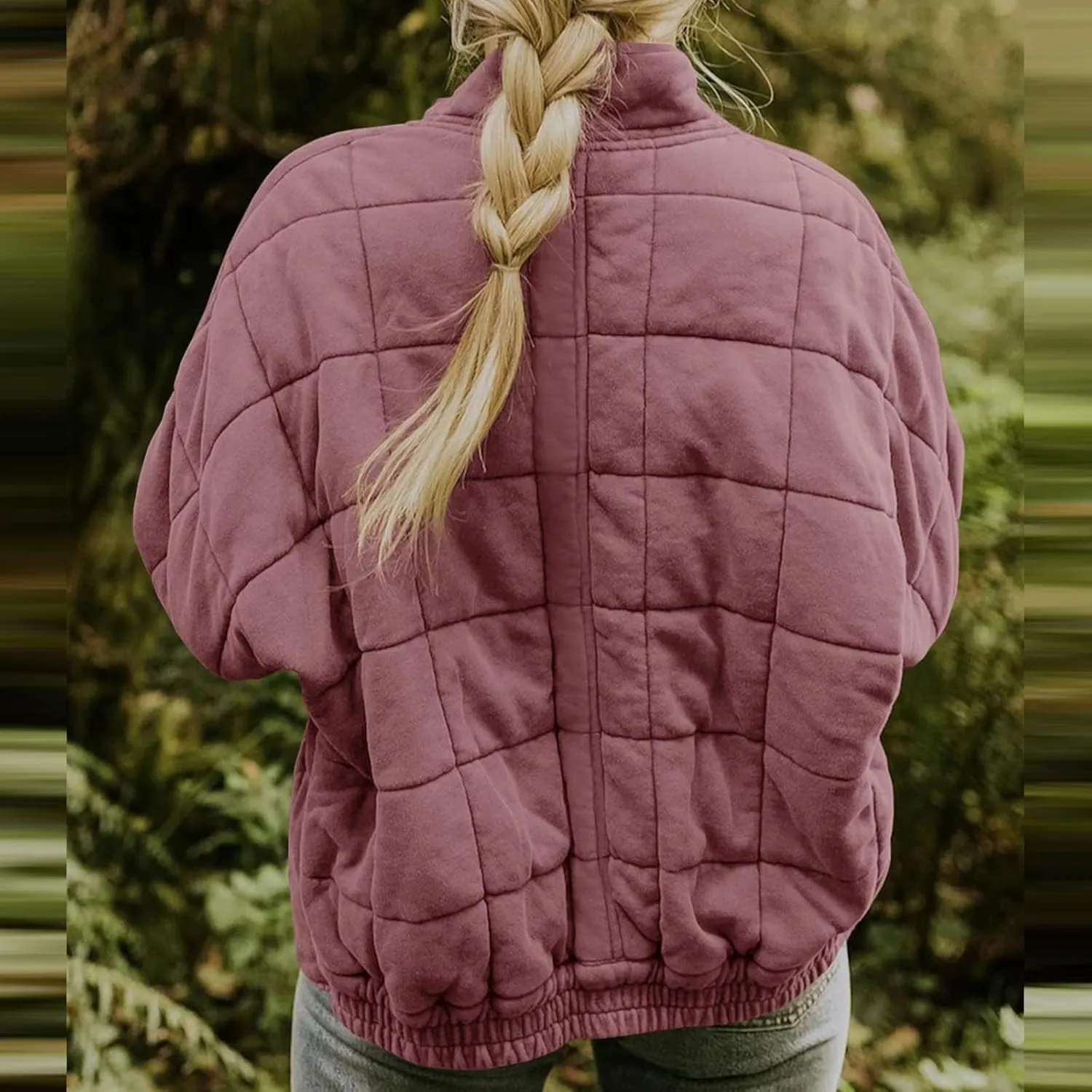 Womens Hooded Quilted Puffer Jacket Jacket Pocket Cotton Loose Jacket Winter Puffer Jacket Puffer Jacket Women