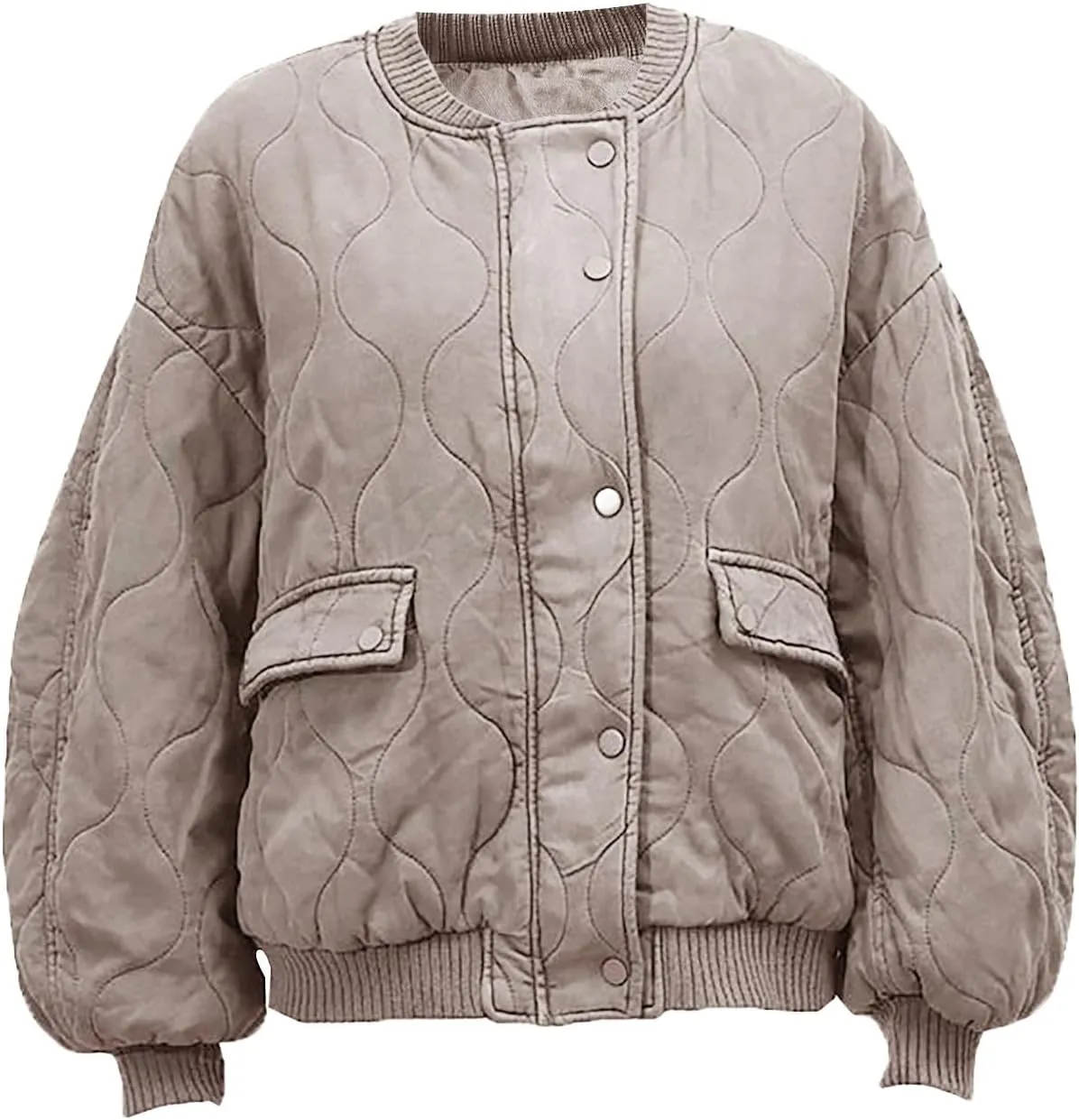 Womens Hooded Quilted Puffer Jacket Jacket Pocket Cotton Loose Jacket Winter Puffer Jacket Puffer Jacket Women
