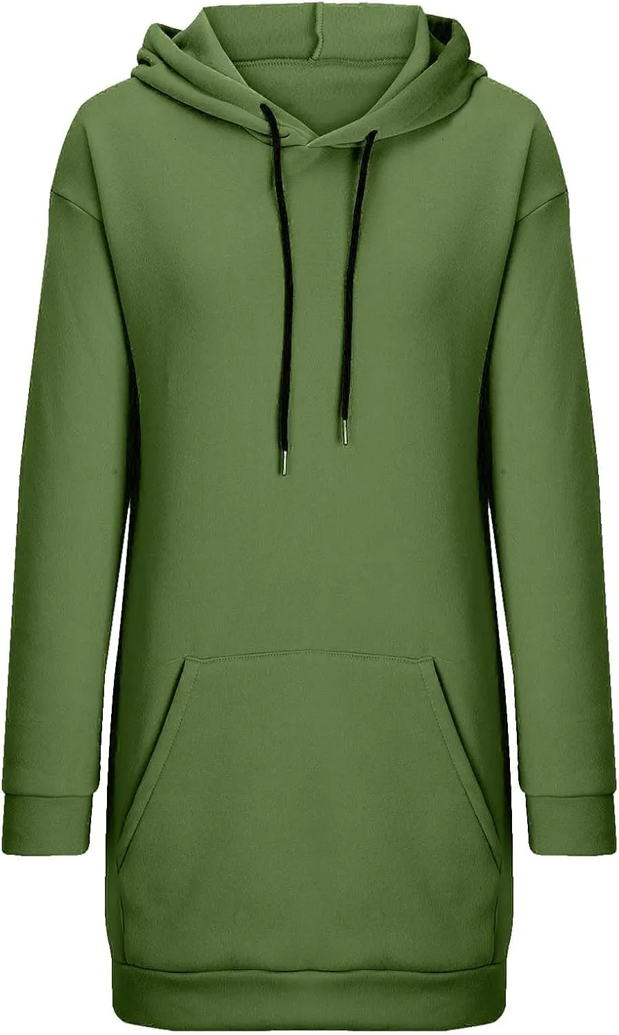 Women's Long-Sleeve Hooded Mini Sweatshirt Dress Oversized Sweatshirts with Pocket Hoodies Pullover Fall Outfits 2024