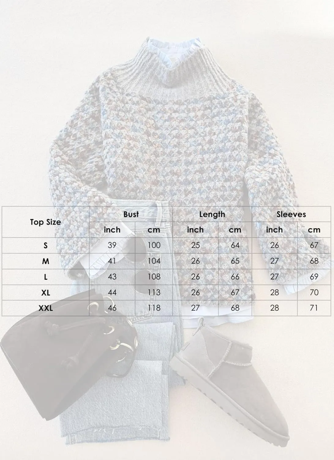 Womens Retro Mock Neck Chunky Knit Sweater Casual Pullover Top 2025 Fashion Outfits Clothes