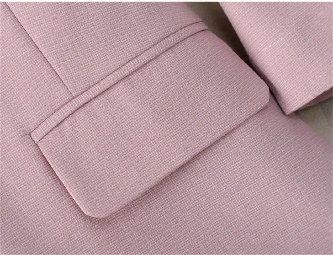 Women's Spring Slim Fit Thin Seven-Quarter Sleeve Blazer Outerwear
