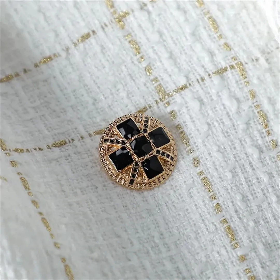 Women's Suit Coat Spring Autumn Elegant Tweed Lady Blazer