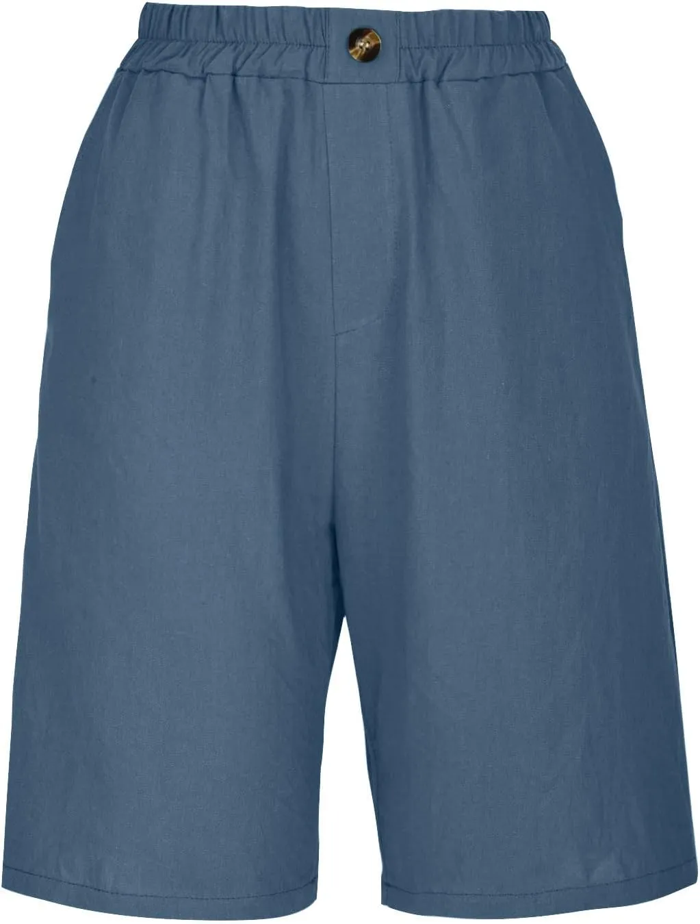Womens Wide Leg Cotton Linen Shorts 2025 Comfy Bermuda Shorts Summer Casual Short Pants Loose Knee Length Shorts