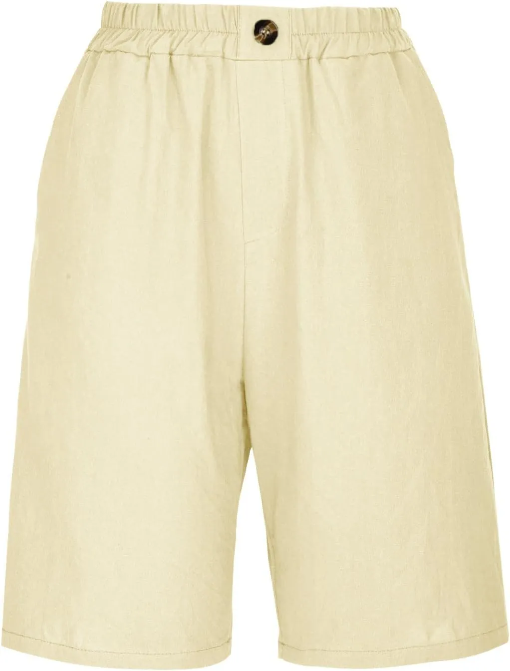 Womens Wide Leg Cotton Linen Shorts 2025 Comfy Bermuda Shorts Summer Casual Short Pants Loose Knee Length Shorts