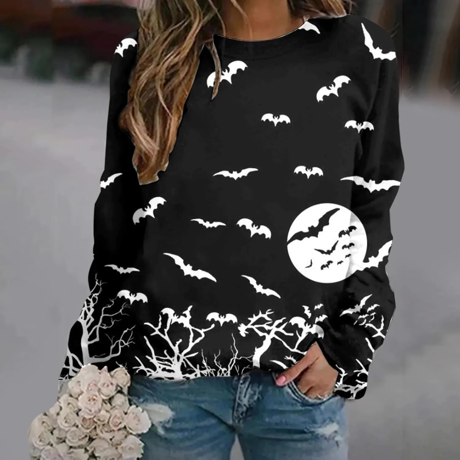 Womens Y2k Sweatshirt Vintage Print Oversized Hoodie Sweatshirt Grunge Graphic Zip Front Jacket Coat Plus Size Y2k