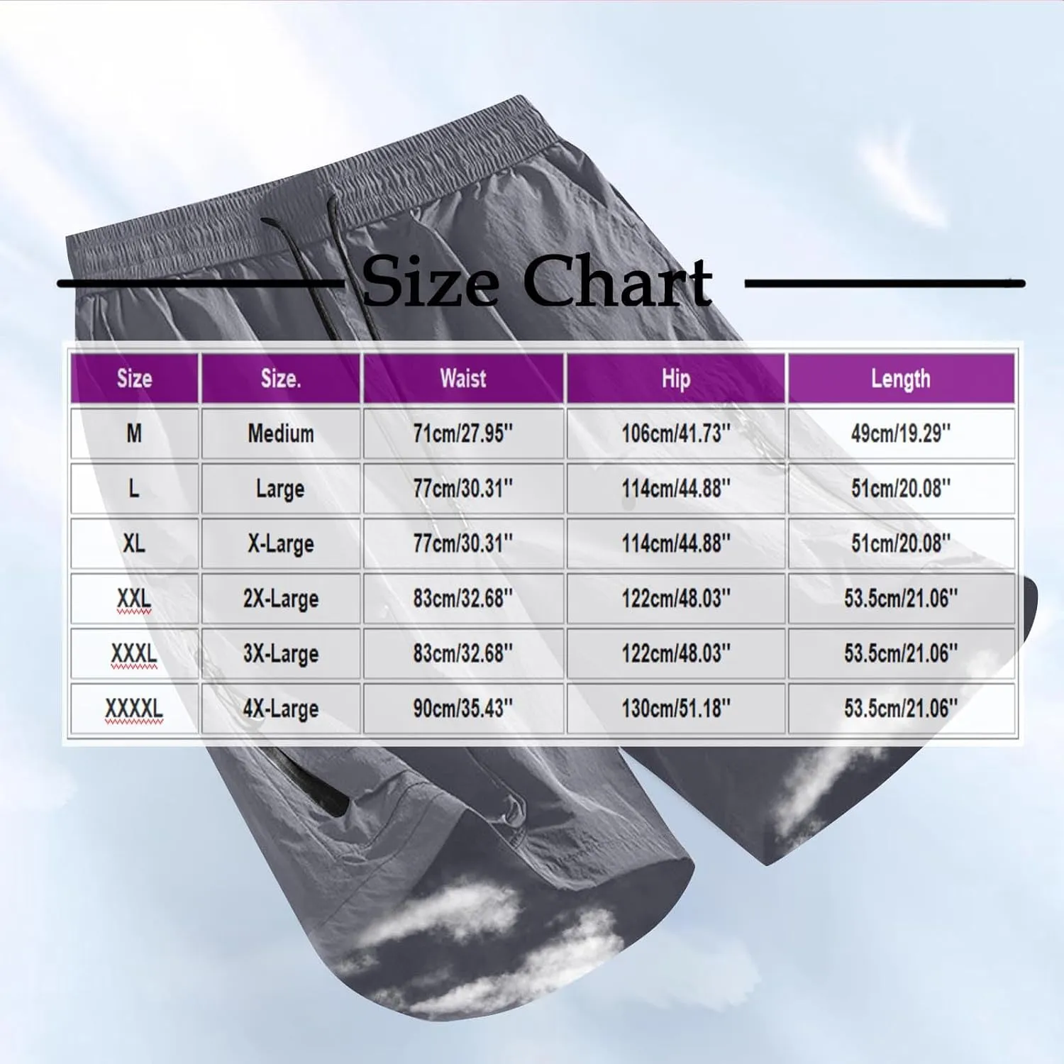 Xiaojmake Men's Waterproof Workout Shorts Quick Dry Athletic Running Short Lightweight Sports Gym Basketball Hiking Shorts