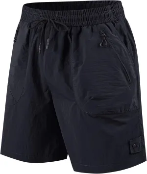 Xiaojmake Men's Waterproof Workout Shorts Quick Dry Athletic Running Short Lightweight Sports Gym Basketball Hiking Shorts