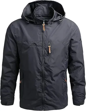 YANFU jacket Men's Softshell Jacket, Outdoor Functional Jacket, Leisure Jacket, Waterproof, Breathable, Windproof, Hiking
