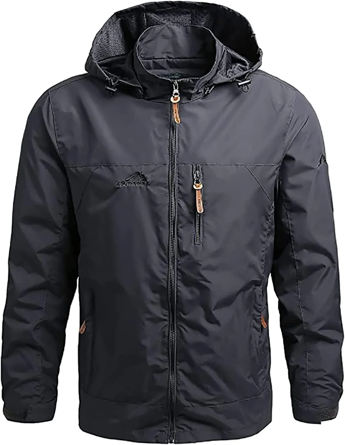 YANFU jacket Men's Softshell Jacket, Outdoor Functional Jacket, Leisure Jacket, Waterproof, Breathable, Windproof, Hiking