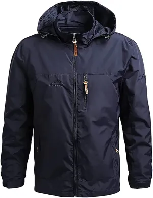 YANFU jacket Men's Softshell Jacket, Outdoor Functional Jacket, Leisure Jacket, Waterproof, Breathable, Windproof, Hiking