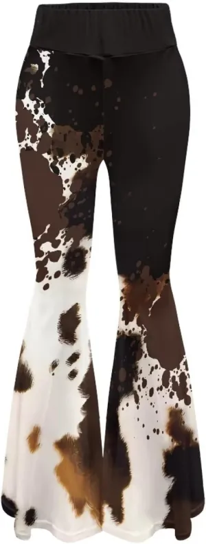 YEXIATODO Flared Yoga Pants for Women Bootleg Yoga Pants Bell Bottom Pants Soft Flared Leggings Hippie Pants Tights