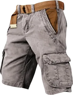 Ymosrh Cargo Shorts for Men Casual Outdoor Hiking Fishing Travel Military Short Pants Workwear, S-5XL