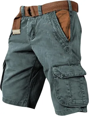 Ymosrh Cargo Shorts for Men Casual Outdoor Hiking Fishing Travel Military Short Pants Workwear, S-5XL