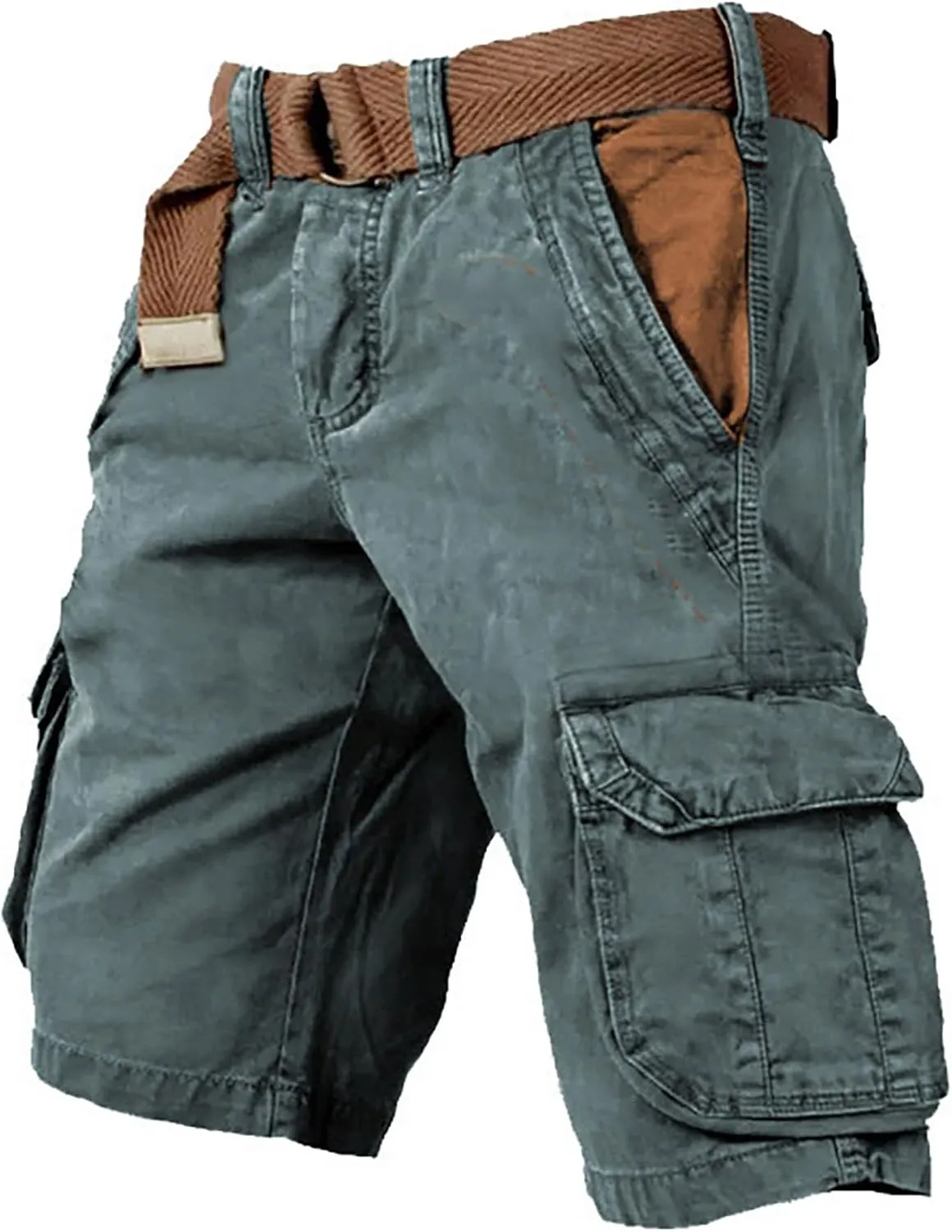 Ymosrh Cargo Shorts for Men Casual Outdoor Hiking Fishing Travel Military Short Pants Workwear, S-5XL