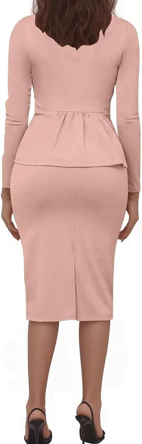 ZEFOTIM Pant/Skirt Suits for Women Dressy Wedding Blazer Solid Color Short/Long Sleeve 2 Piece Jackets