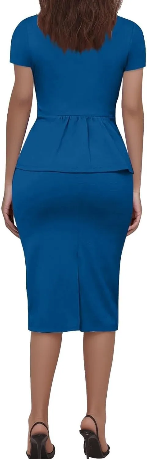 ZEFOTIM Pant/Skirt Suits for Women Dressy Wedding Blazer Solid Color Short/Long Sleeve 2 Piece Jackets