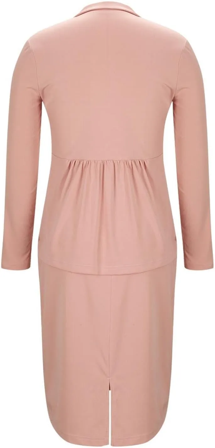 ZEFOTIM Pant/Skirt Suits for Women Dressy Wedding Blazer Solid Color Short/Long Sleeve 2 Piece Jackets
